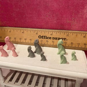 Miniatur-Zierkatzen, Puppenhaus-Kätzchen-Accessoires & Dekoration, 1:12 Bild 11