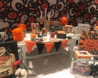 Decorazione Per La Casa Delle Bambole Di Halloween, 35 Pezzi, Accessori Per La Casa Delle Bambole, Accessori In Miniatura, In Legno, Per Porta Dei - Foto 7