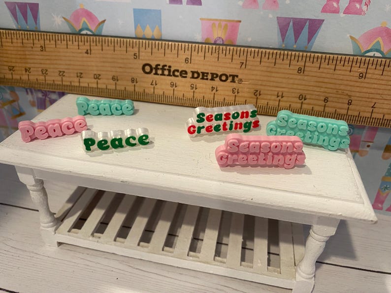 Miniature Christmas Wonderland, Dollhouse Holiday Candyland Accessories, Decor, 1:12 image 16