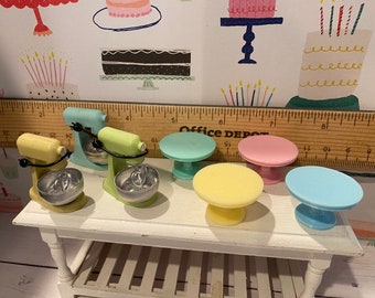 Set 25 Pezzi Miniatura Panetteria In Resina 1:6 - Cupcake Pane Dessert Fatto A Mano USA