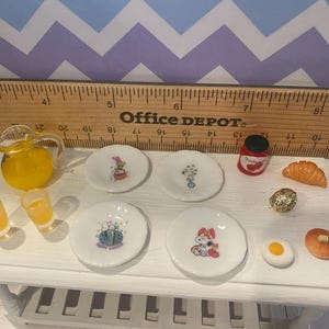 Miniature Easter Brunch, Dollhouse Easter Egg Hunt, 1:12 Designer Baskets image 3
