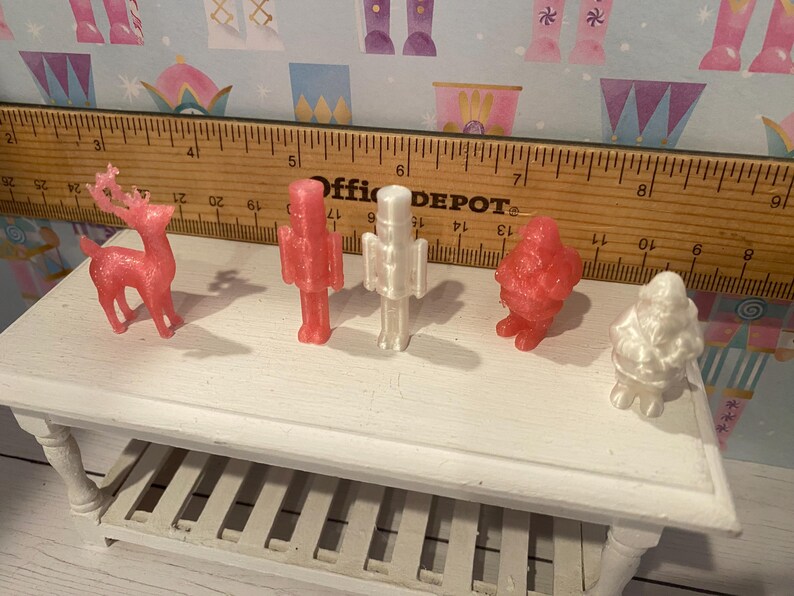 Miniature Christmas Wonderland, Dollhouse Holiday Candyland Accessories, Decor, 1:12 image 14