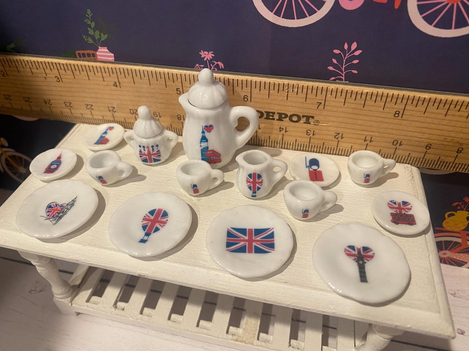 Miniature British Items, UK Dollhouse Accessories, 1:12 - Etsy