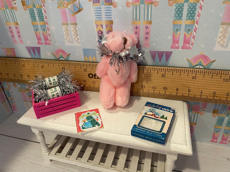 Miniature Christmas Wonderland, Dollhouse Holiday Candyland Accessories, Decor, 1:12 image 13