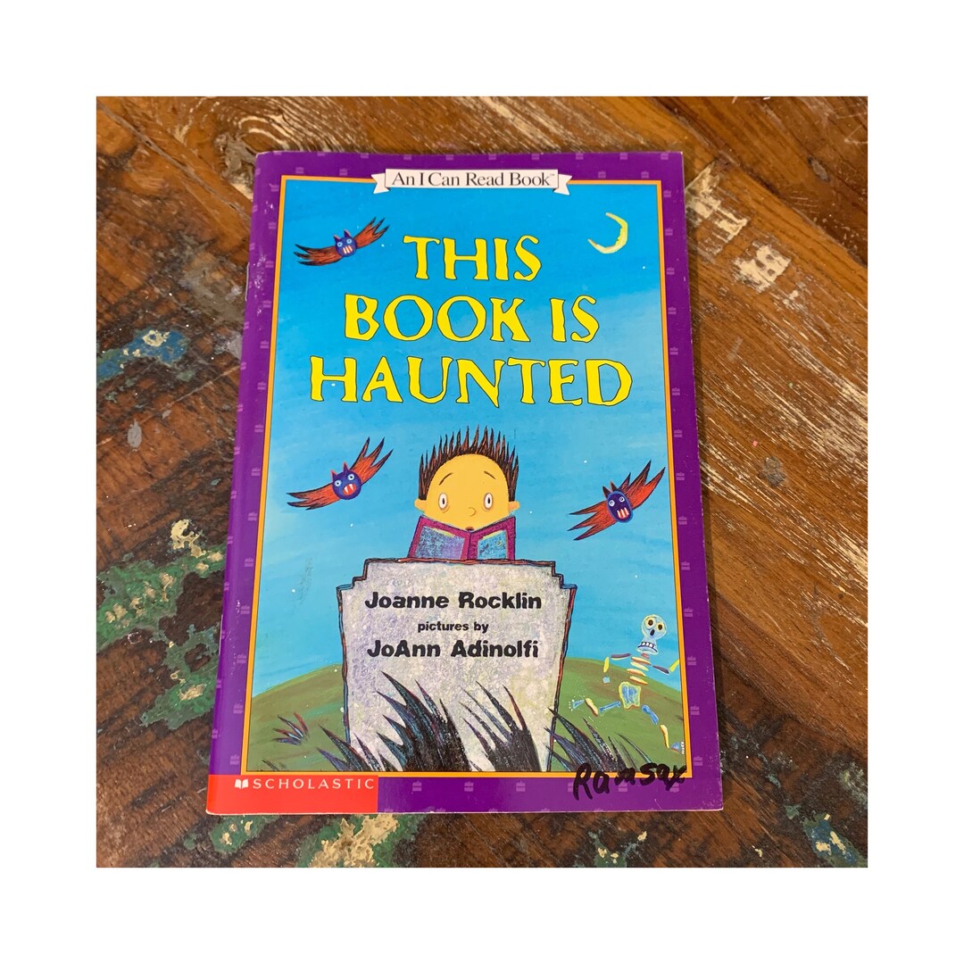 This Book is Haunted by Joanne Rocklin Joann Adinolfi 2002 / Etsy
