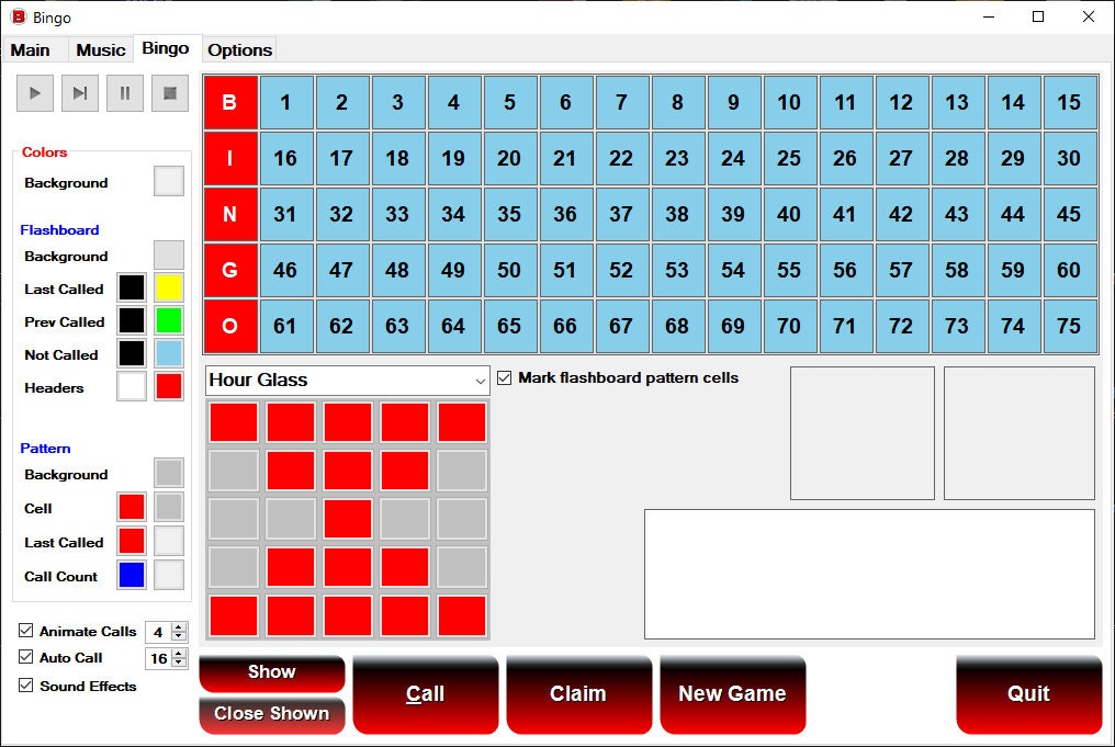 Bingo Game Software for Windows With Printable Cards and Music Player