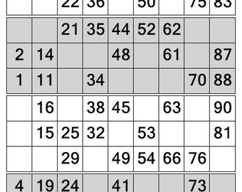 1000 90 Number Bingo Tickets PDF Immediate Download UK Bingo