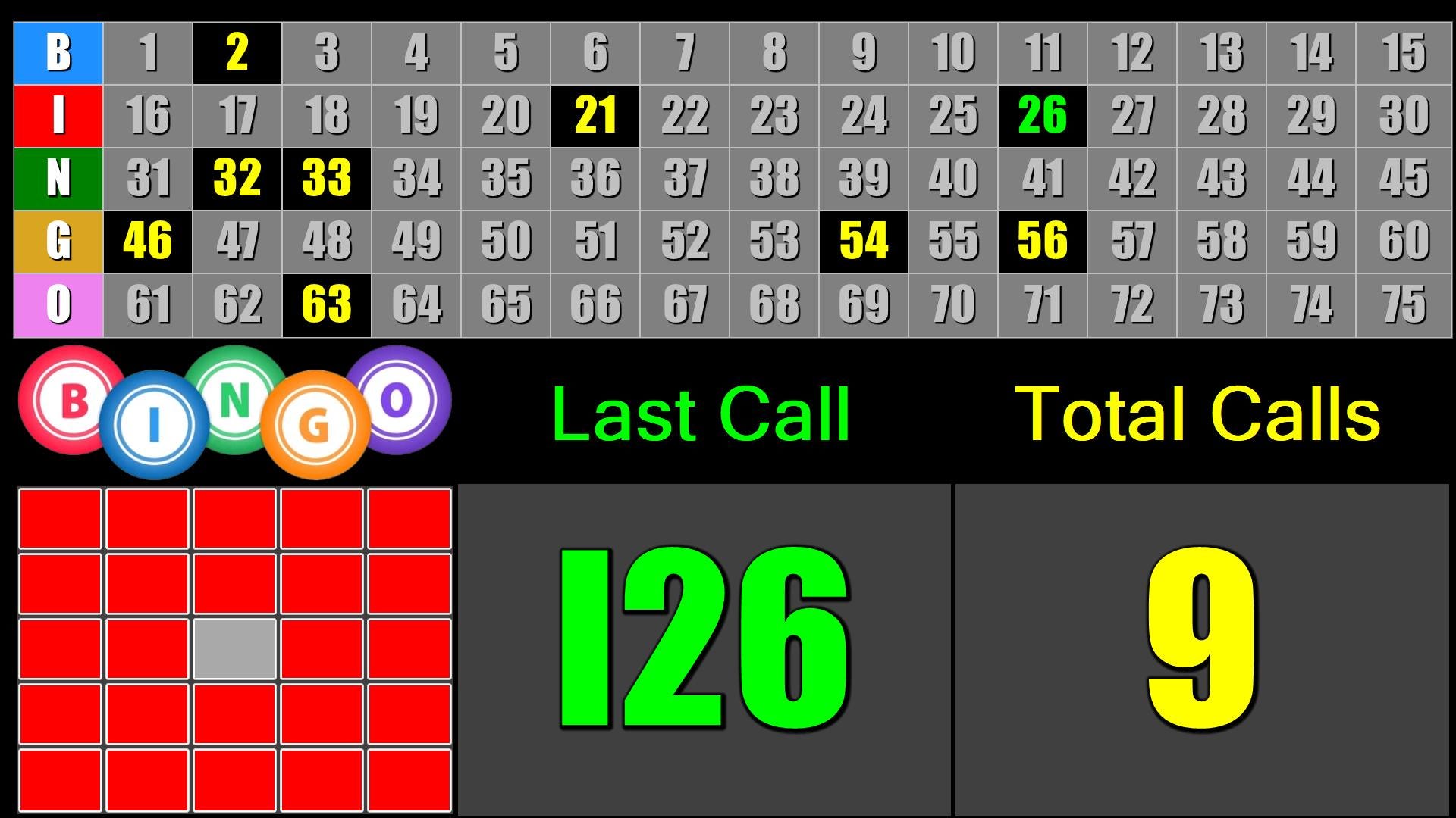 Bingo Flashboard Software for Windows (american Bingo - 75 Number) - Etsy