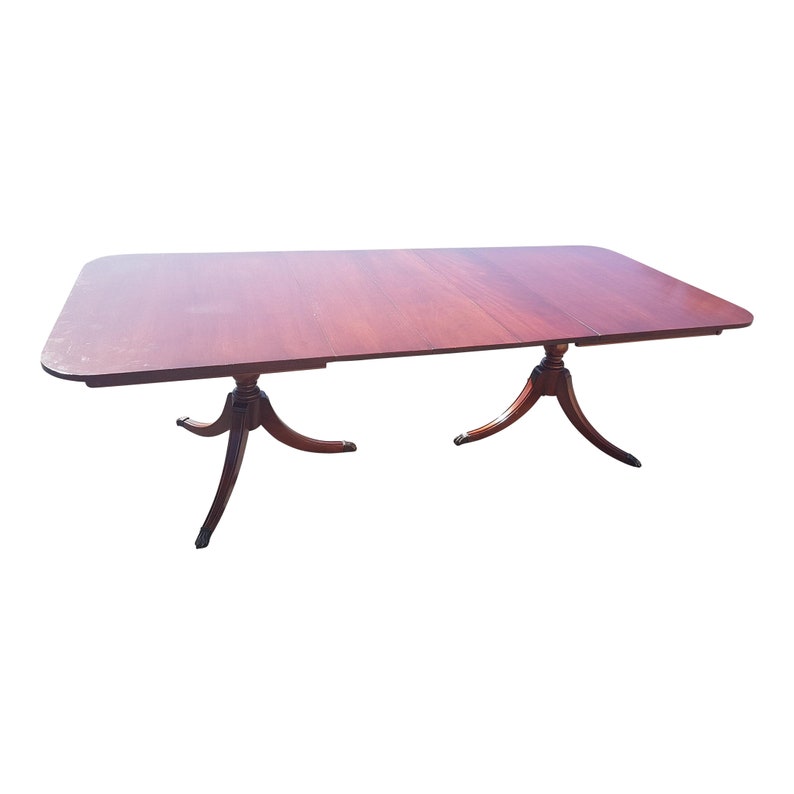 Mid 20th Century Drexel Travis Court Federal Style Mahogany Double Mid 20th Century Drexel Travis Court Federal Style Mahogany Double