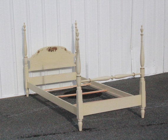 Hitchcock Vintage Whitewash French Provincial Cottage Twin XL Bed