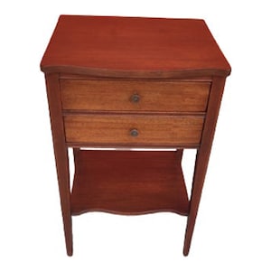 1980s Antique Cherry End Table