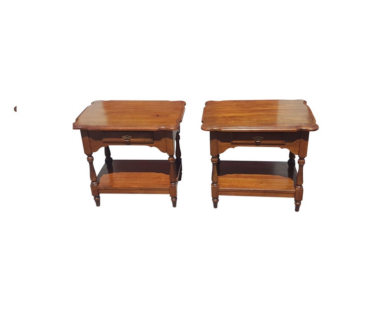 Pennsylvania House Furniture Tiered Side Tables a Pair Etsy