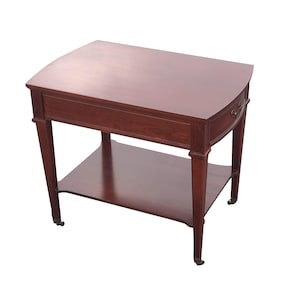 Mersman 7694 Two Tier Single Drawer Mahogany Side Table