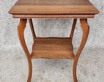 Mid 20th Century Vintage Handmade Square Quarter-sawn Oak