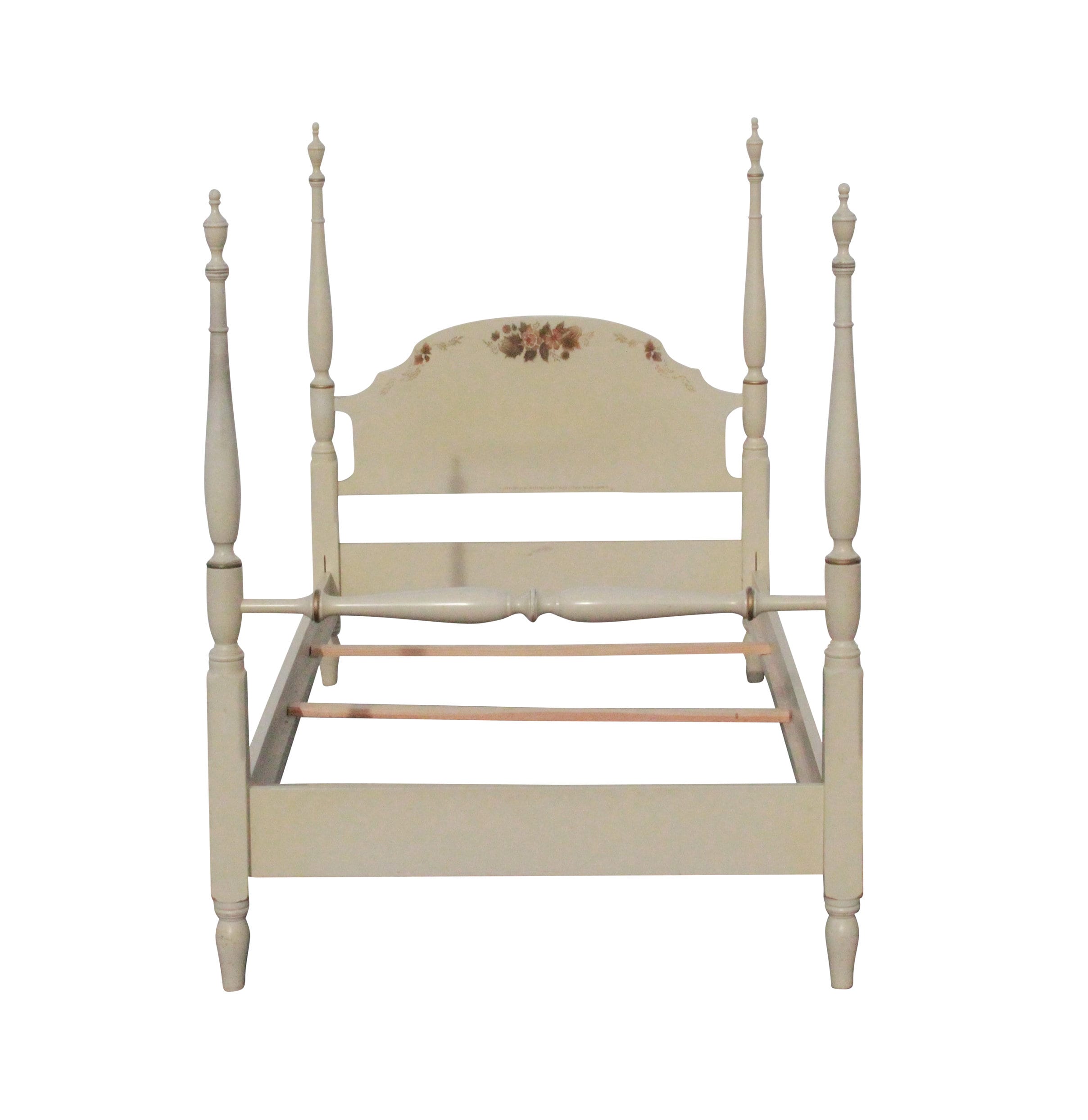 Hitchcock Vintage Whitewash French Provincial Cottage Twin XL Bed