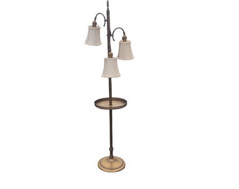Vintage Early 20th Century Brass Floor Lamp