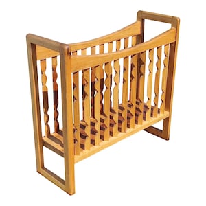 Mid-Century Walnut Magazine Rack by Arthur Umanoff for Washington Woodcraft, Unmarked