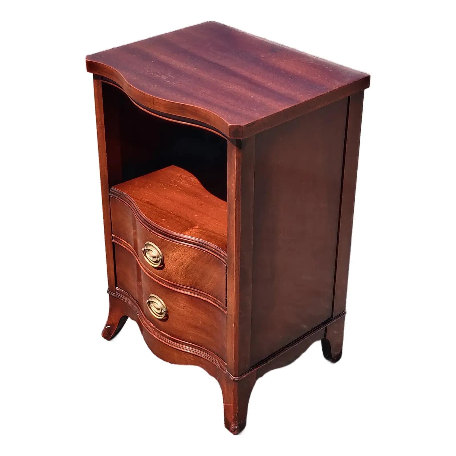 Drexel Vintage 1960s Travis Court Federal Mahogany Two Drawers