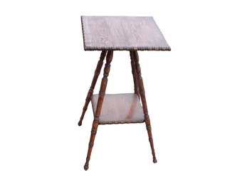 Vintage eikenhouten bijzettafel begin 20e eeuw