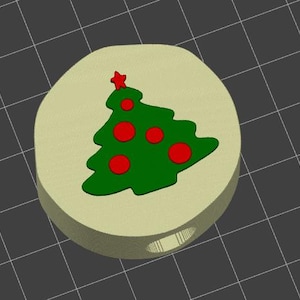 Christmas Tree Sugar Cookie Straw Topper STL File 3D Print File for Popular 30 40 oz Tumbler Large Straw 10.1mm Opening Multi Color