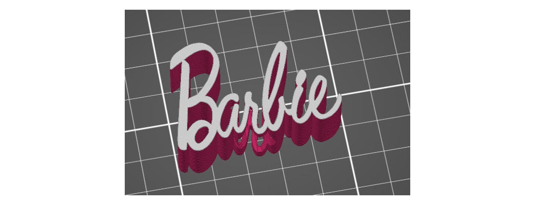 Doll Font Cursive Straw Topper STL 3D Print File 11mm Width Straw Fits ...