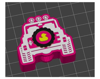 Offroad 4X4 Vehicle Girly Duck Straw Topper STL 3D Print File 11 mm Width Fits 30 or 40 oz Tumblers and Large Straws Multi Color Layered