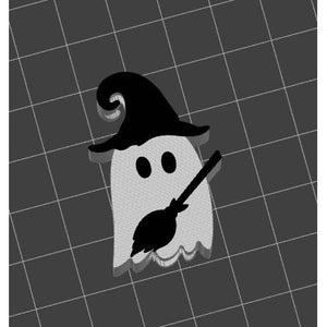 Cute Ghost Witch Halloween Straw Topper STL File 3D Print File for Popular 30 40 oz Tumbler Large Straw 10.2mm Opening / Multi Color Layers