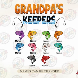 Personalized Grandpa's Keepers Png, Grandpa Fishing Png,Reel Cool Grandpa Png,Fishing Fathers Day Png, Grandpa Png,Fishing Lover,Sublimation