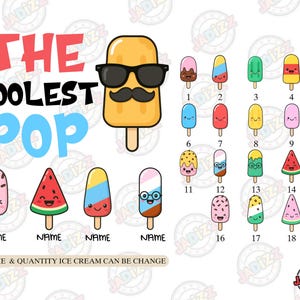 Personalized The Coolest Pop Grandpa PNG, Custom Dad Popsicle, Dad Gift Png, Happy Fathers Day Png, Sublimation, Digital download