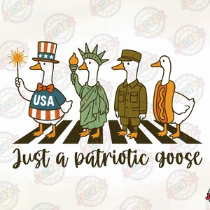 Apenas um ganso patriótico SVG PNG, Garota patriótica PNG, Menino da independência, Quatro de julho, Design de camisa patriótica, Sublimação, Download instantâneo