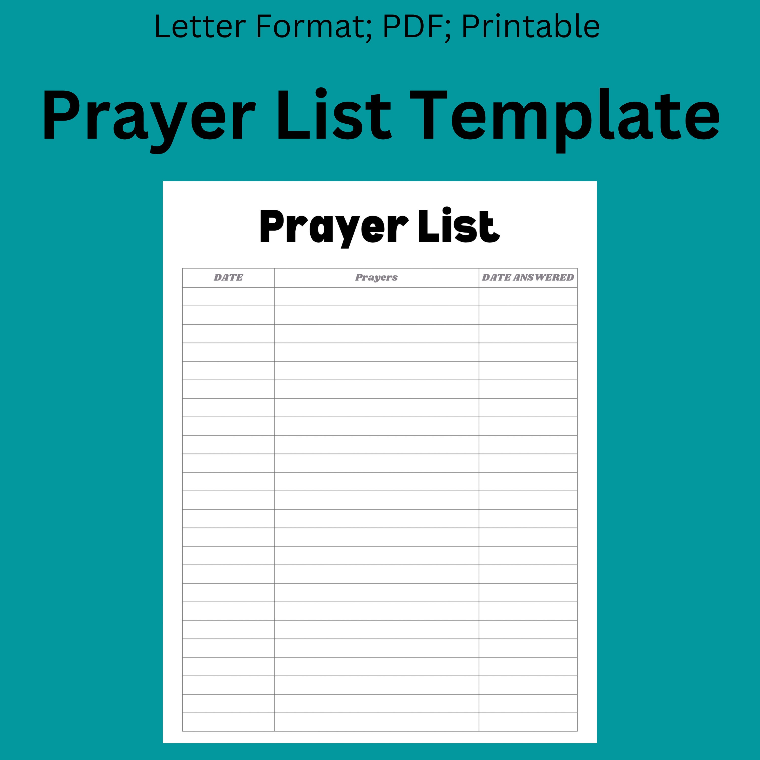 Prayer List Printable Template Prayer Partner Christian Prayer Date prayer-list-printable-template-prayer-partner-christian-prayer-date
