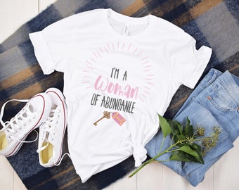 Ich bin eine Frau der Fülle | Trending T-Shirt | Aufmunterungs-Shirt | Geschenk | Kinder | cool | Witzig | Popkultur | Mama | Papa | Muttertag |