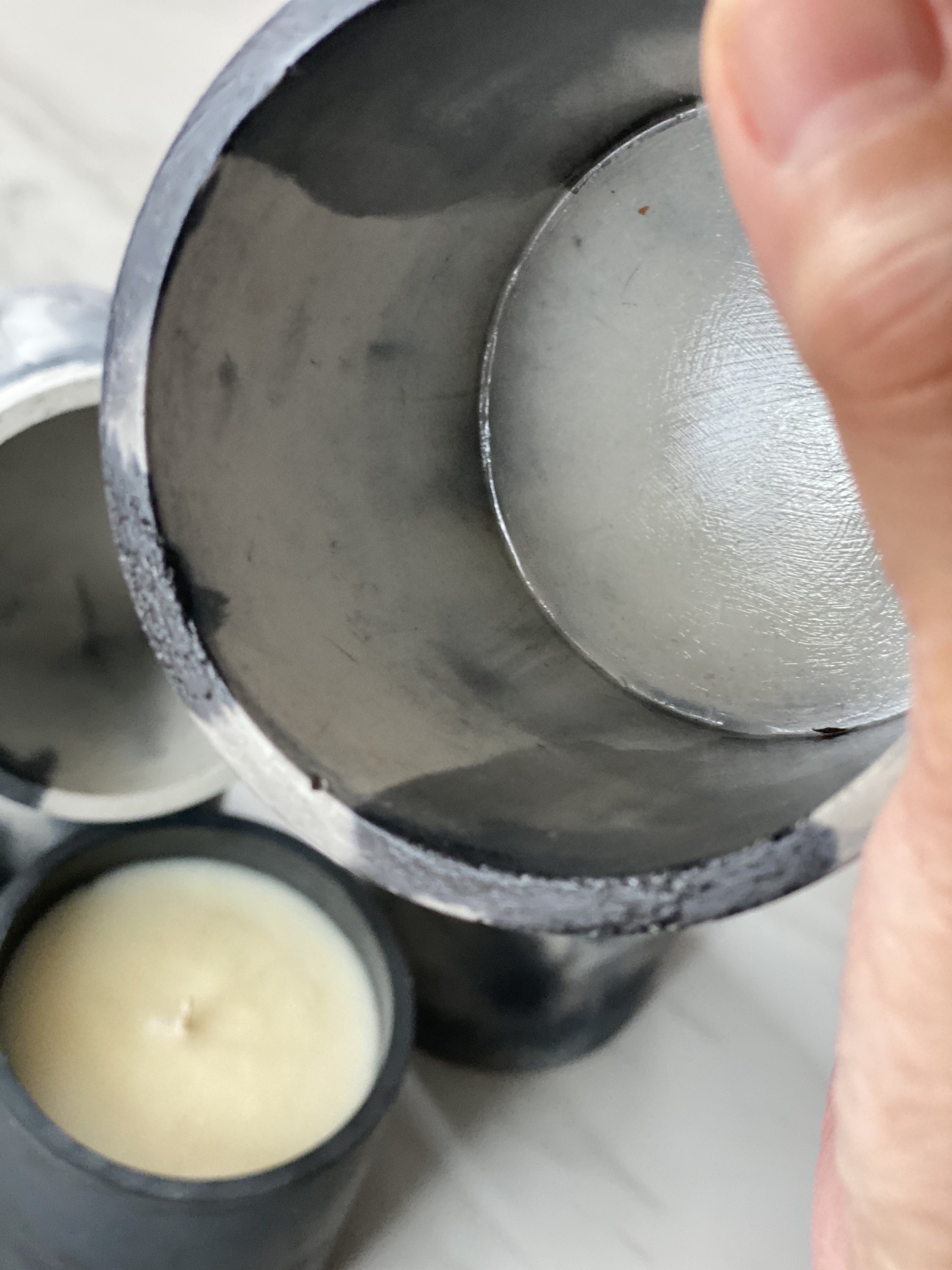 Empty Cement Candle Vessels Empty Jars Empty Candle Vessels Etsy