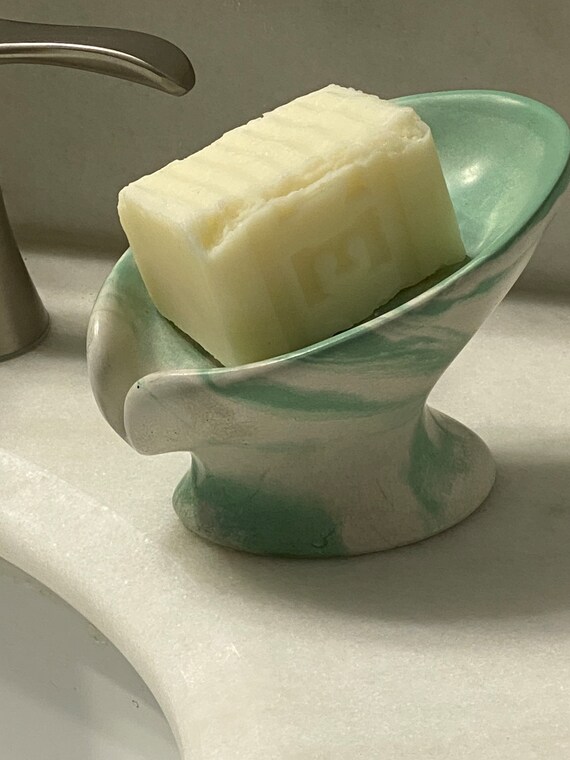 Soap Dish Cement Self Draining Soap Dish Concrete Soap Holder