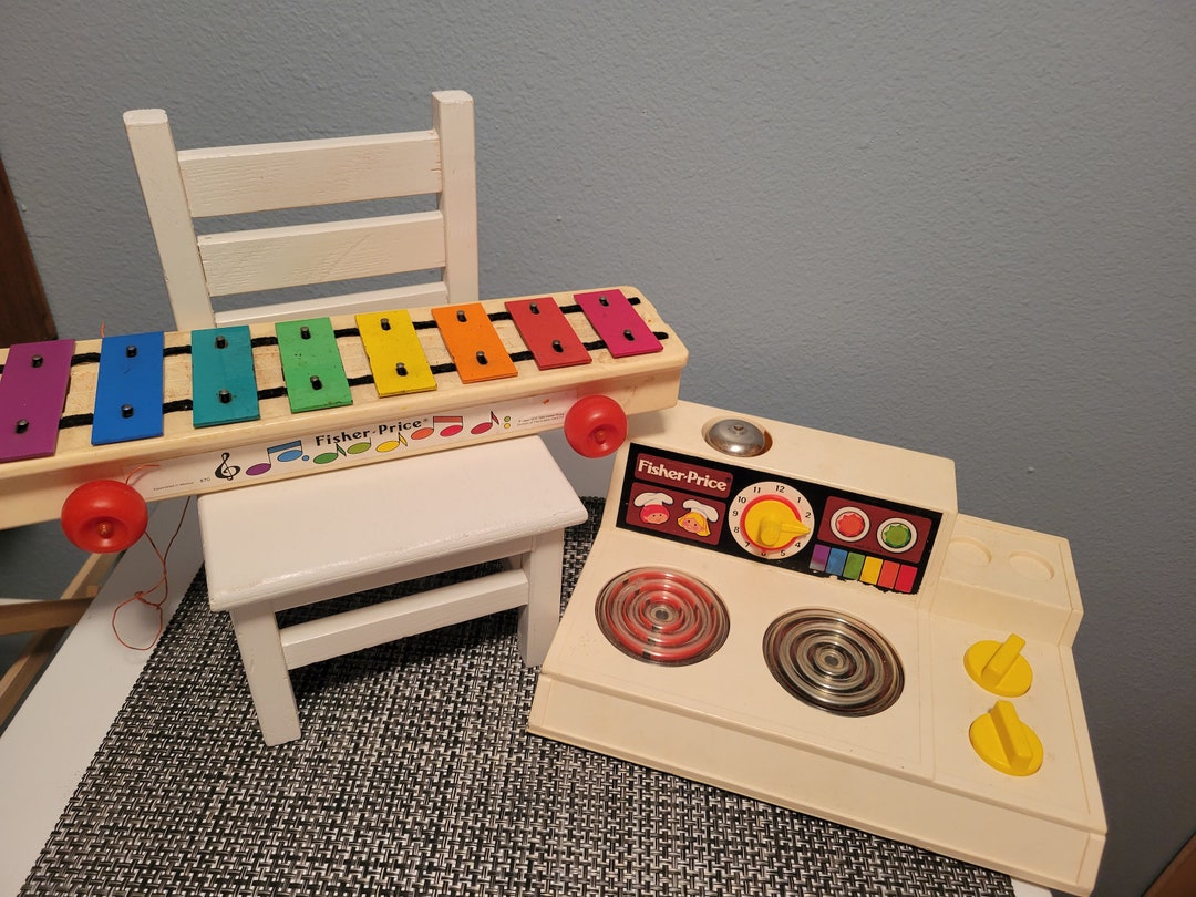 Fisher Price Vintage Xylophone and Stovetop Toys Etsy