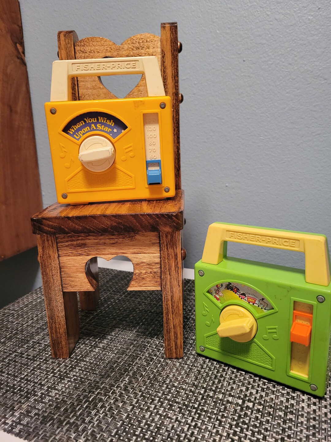 2 Vintage Fisher Price Wind up Music Boxes Etsy