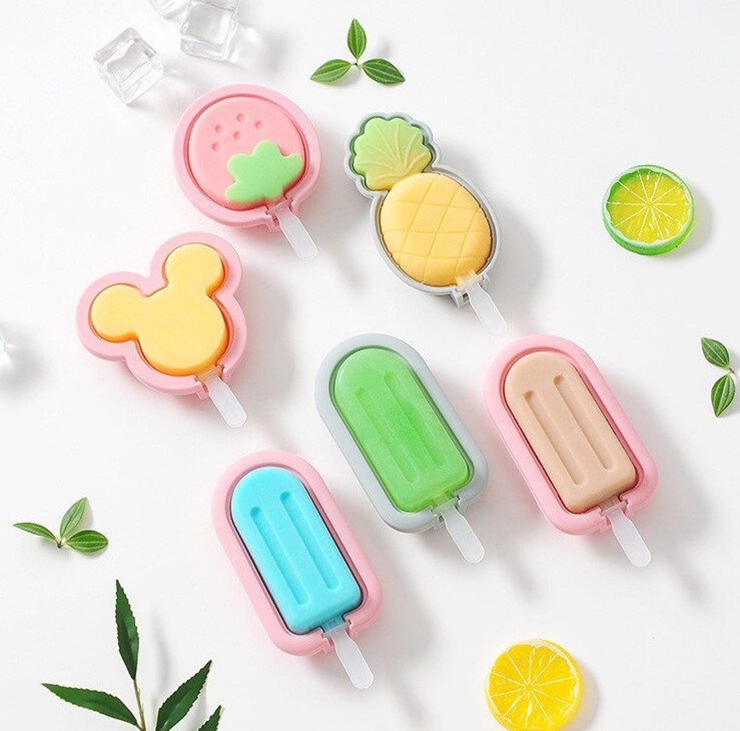 Christmas Ice Cream Molds Silica Gel Pudding Popsicle for Kids