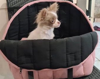 Car seat for dogs + dog bed + pet totes dog purse carriers for small and medium dogs - 3in1 pet supplies furniture - Pet accessories for mom