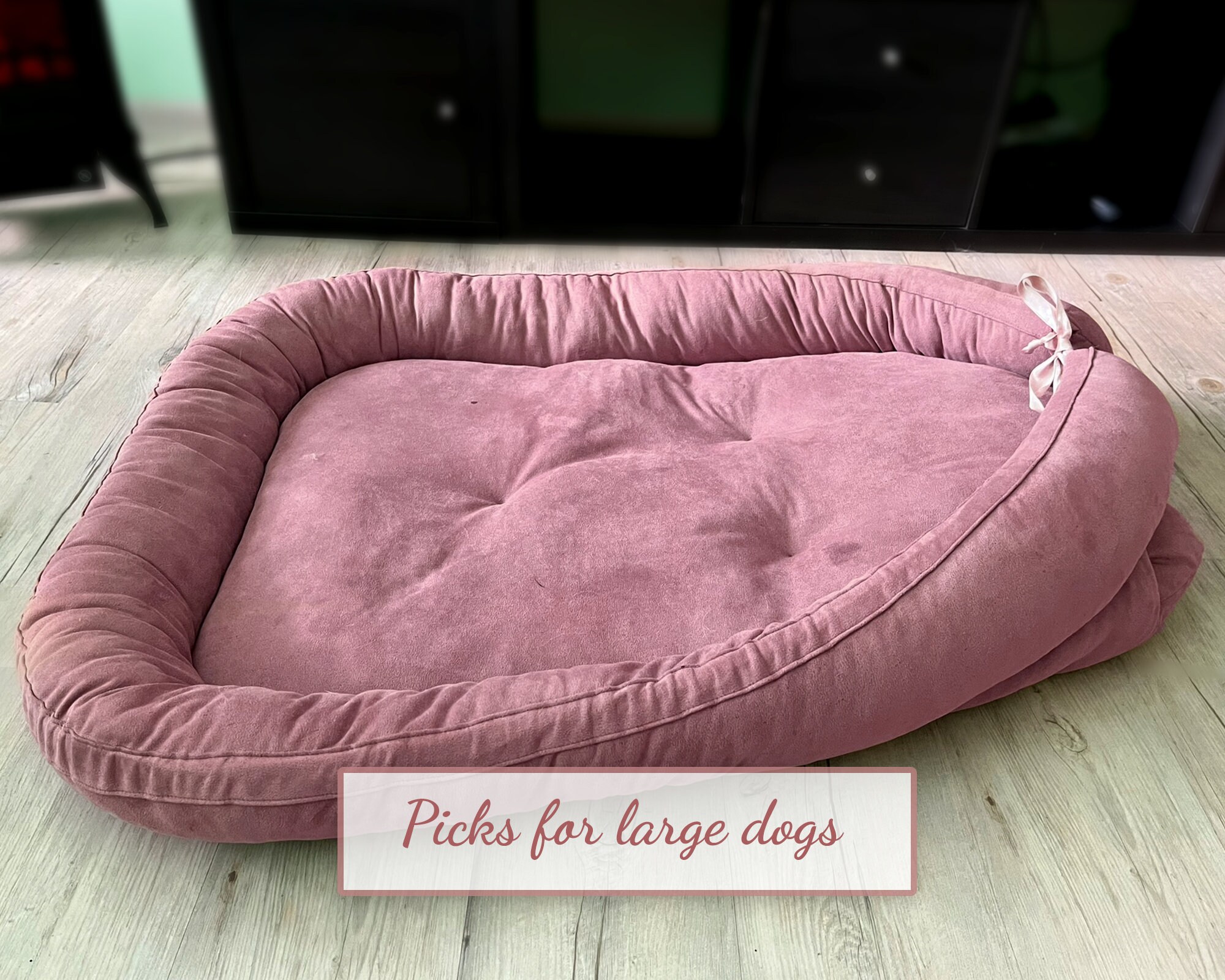 Large Dog Bed Double Sided Personalized Dog Name Boat Bed Customized Pet Bedding for Large Dogs