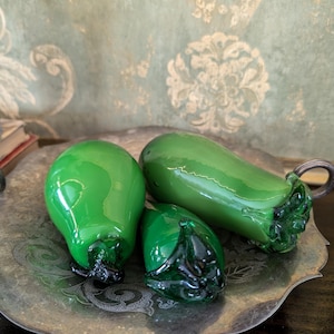 Vintage Glass Fruit, Collection of Murano Style Fruit