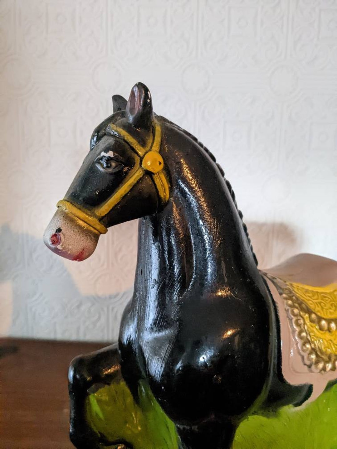 Vintage Chalkware Horse Piggy Bank Made in Mexico - Etsy