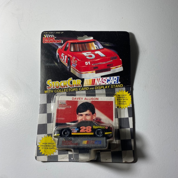 1992 Racing Champions NASCAR Stock Car #28 Davey Allison 1:64 Diecast New in Box