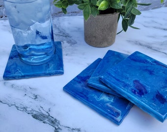 Coaster Set of 4 Coasters Upcycled Coasters Housewarming Gift for Friend Unique Gift for Loved One Unique Gift Home Decor Gift Idea For Home