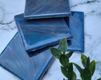 Coaster Set of 4 Coasters Upcycled Coasters Housewarming Gift for Friend Unique Gift for Loved One Unique Gift Home Decor Gift Idea For Home