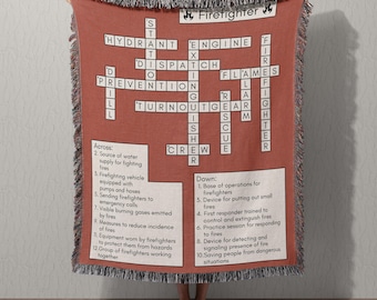 Unique Gift for Firefighter Gift Idea for New Firefighter Gift Blanket Home Decor for Firefighter Blanket Gift for First Responder