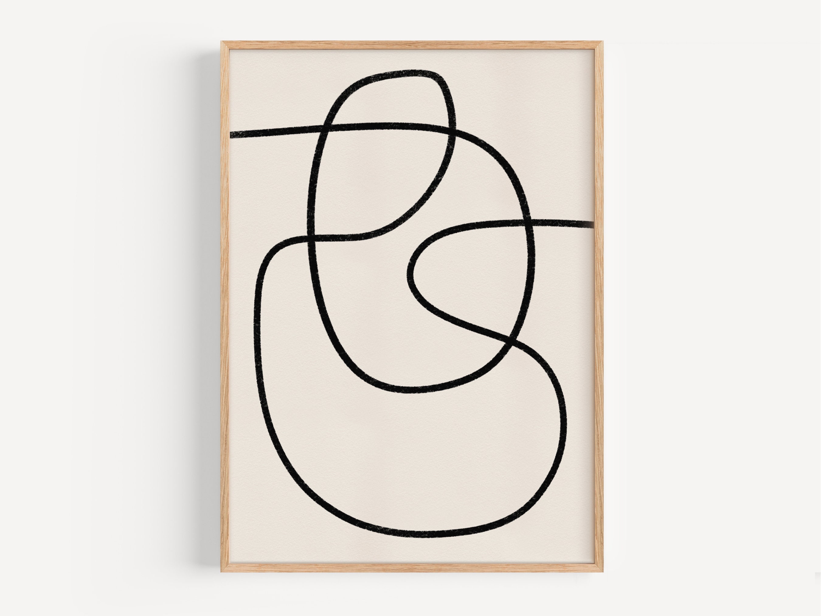 Charcoal Sketch Print Abstract Wall Art Printable Art Home Decor Prints