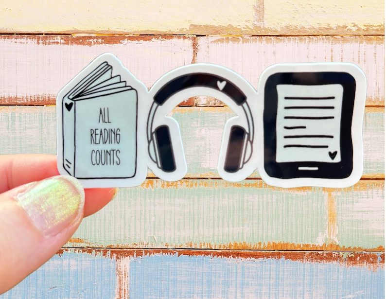 All Reading Counts Sticker, Inclusive Bookworm Librarian Teacher Book ...