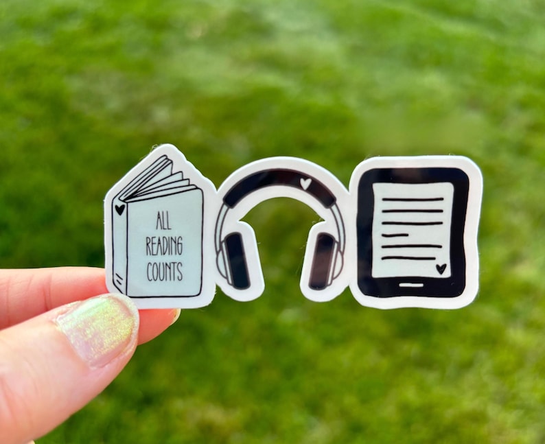 All Reading Counts Sticker, Inclusive Bookworm Librarian Teacher Book ...