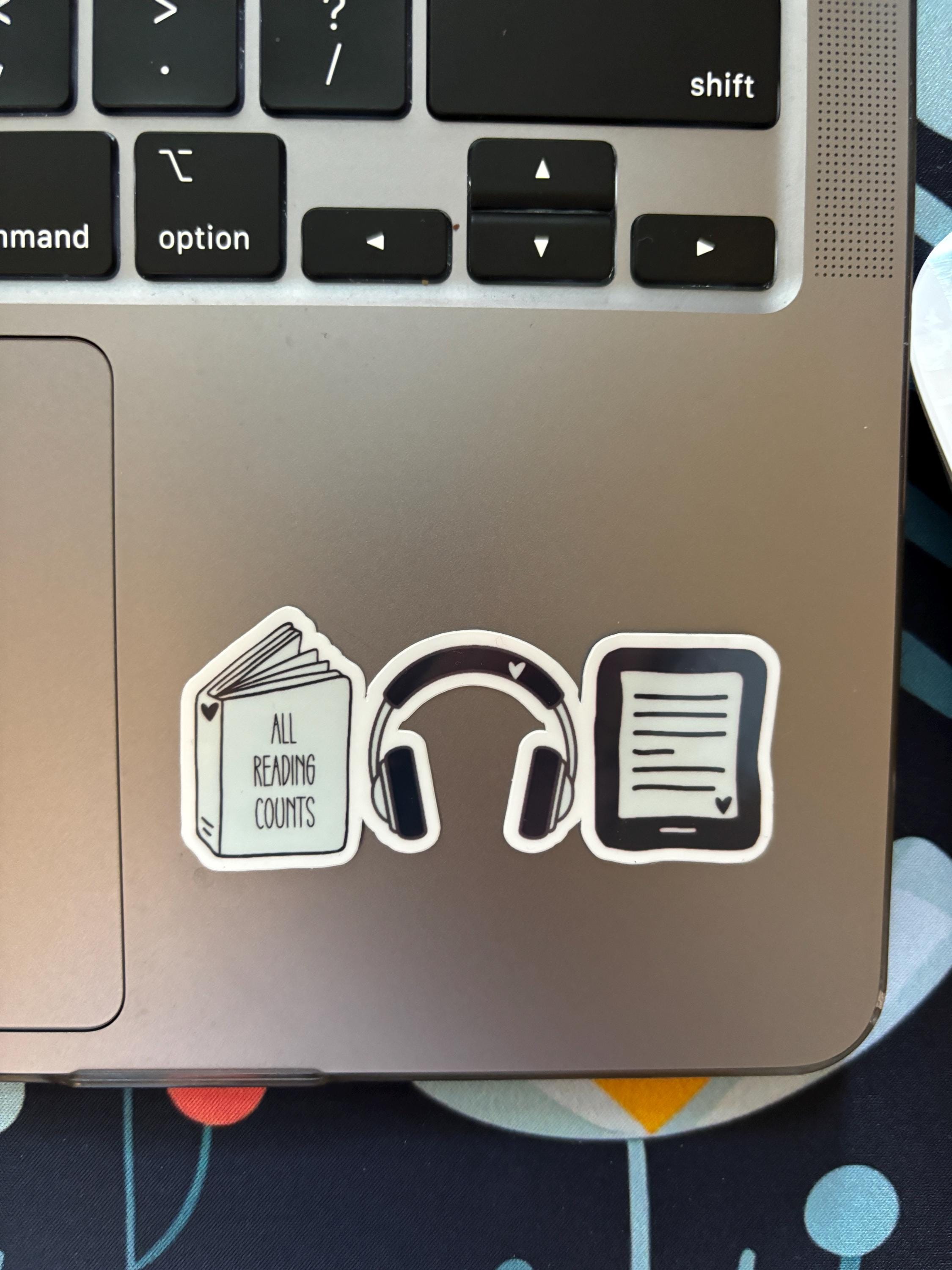 All Reading Counts Sticker, Inclusive Bookworm Librarian Teacher Book ...