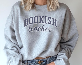 Sudadera de profesora de libros: suave forro polar, estilo moderno